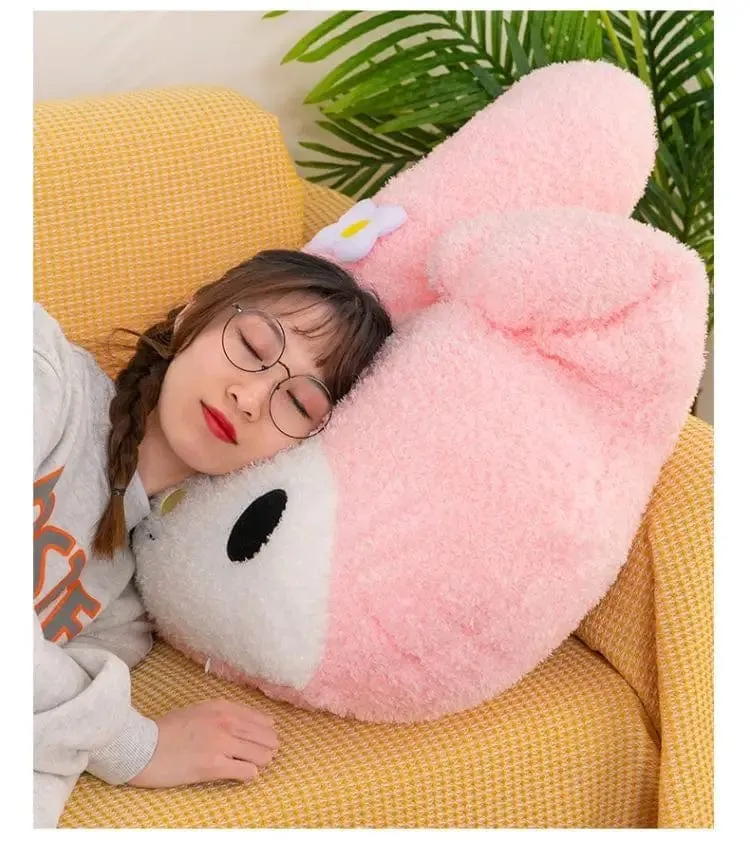 Übergroßes Kuromi Melody Sanrio Plüschtier, superweiches Plüschkissen, Kwaii Plüschtier, Kindergeburtstagsgeschenke