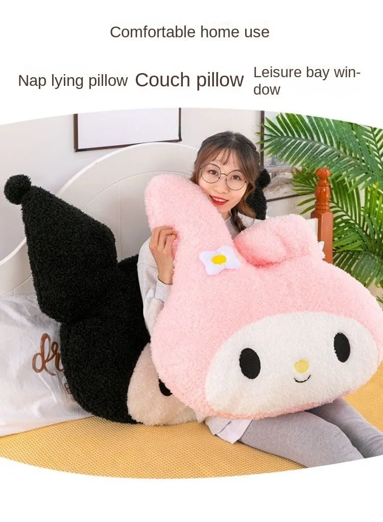 Übergroßes Kuromi Melody Sanrio Plüschtier, superweiches Plüschkissen, Kwaii Plüschtier, Kindergeburtstagsgeschenke