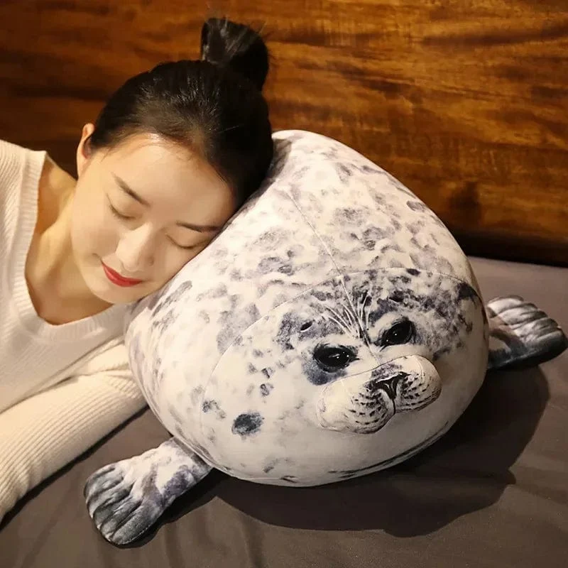 Fettes Plüsch-Foca-Gorda-Robbenspielzeug, Kuscheltier, Foca-Guatona-Peluche, weiche Puppe, Schlafkissen, süße Seelöwenpuppe, Weihnachtsgeschenk