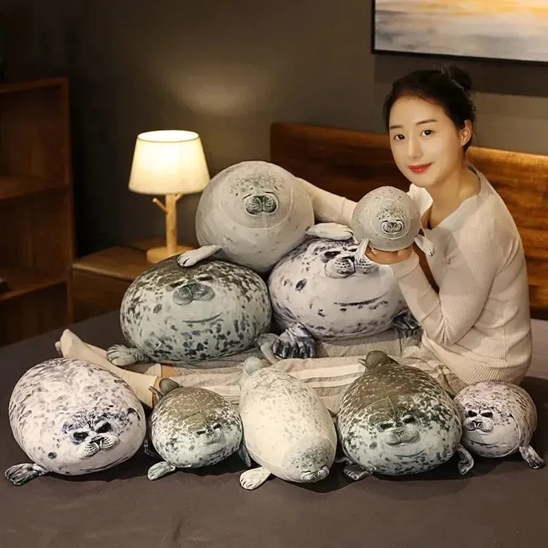 Fettes Plüsch-Foca-Gorda-Robbenspielzeug, Kuscheltier, Foca-Guatona-Peluche, weiche Puppe, Schlafkissen, süße Seelöwenpuppe, Weihnachtsgeschenk