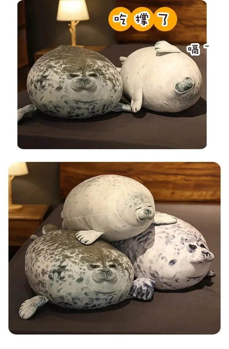 Fettes Plüsch-Foca-Gorda-Robbenspielzeug, Kuscheltier, Foca-Guatona-Peluche, weiche Puppe, Schlafkissen, süße Seelöwenpuppe, Weihnachtsgeschenk