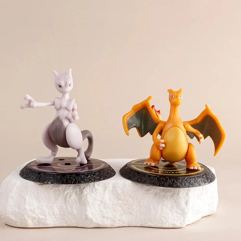 Pokemon 6 Teile/satz Anime Figur Pikachu 6-7cm Figur Charizard Blastoise Squirtle Bulbasaur Actionfiguren Modell Spielzeug Geschenke