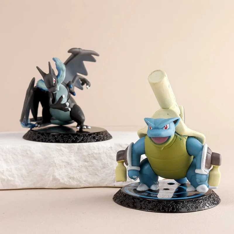 Pokemon 6 Teile/satz Anime Figur Pikachu 6-7cm Figur Charizard Blastoise Squirtle Bulbasaur Actionfiguren Modell Spielzeug Geschenke