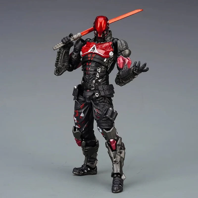 AMAZING YAMAGUCHI Arkham Knight Batman Red Hood Robin Jason Todd Figuarts Spiel Actionfigur Modell Spielzeugsammlung Weihnachtsgeschenk