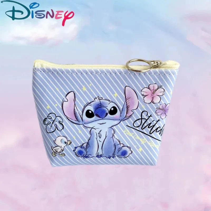 Neu Disney Stich Geldbörse Cartoon Anime Pu Schlüssel Fall Münze Lagerung Tasche Kinder Brieftasche Mini Kupplung Christmare Geschenke für Kinder