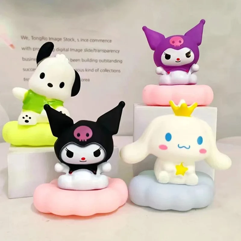 Neues Sanrios-Nachtlicht im japanischen Stil, Emaille-Wolke, Cartoon Kuromi Cinnamoroll Pochacco, kleines Tischlicht, leuchtende Dekoration