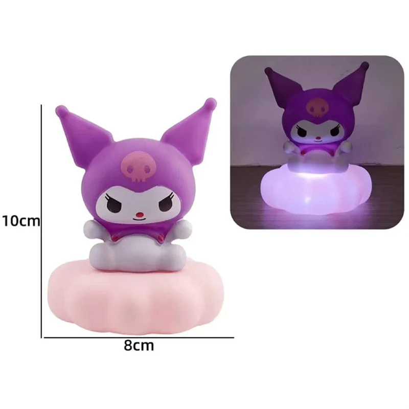 Neues Sanrios-Nachtlicht im japanischen Stil, Emaille-Wolke, Cartoon Kuromi Cinnamoroll Pochacco, kleines Tischlicht, leuchtende Dekoration