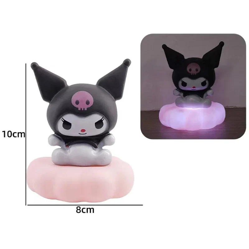 Neues Sanrios-Nachtlicht im japanischen Stil, Emaille-Wolke, Cartoon Kuromi Cinnamoroll Pochacco, kleines Tischlicht, leuchtende Dekoration