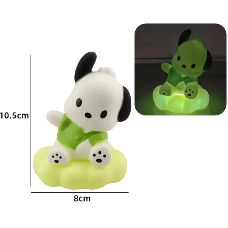 Neues Sanrios-Nachtlicht im japanischen Stil, Emaille-Wolke, Cartoon Kuromi Cinnamoroll Pochacco, kleines Tischlicht, leuchtende Dekoration