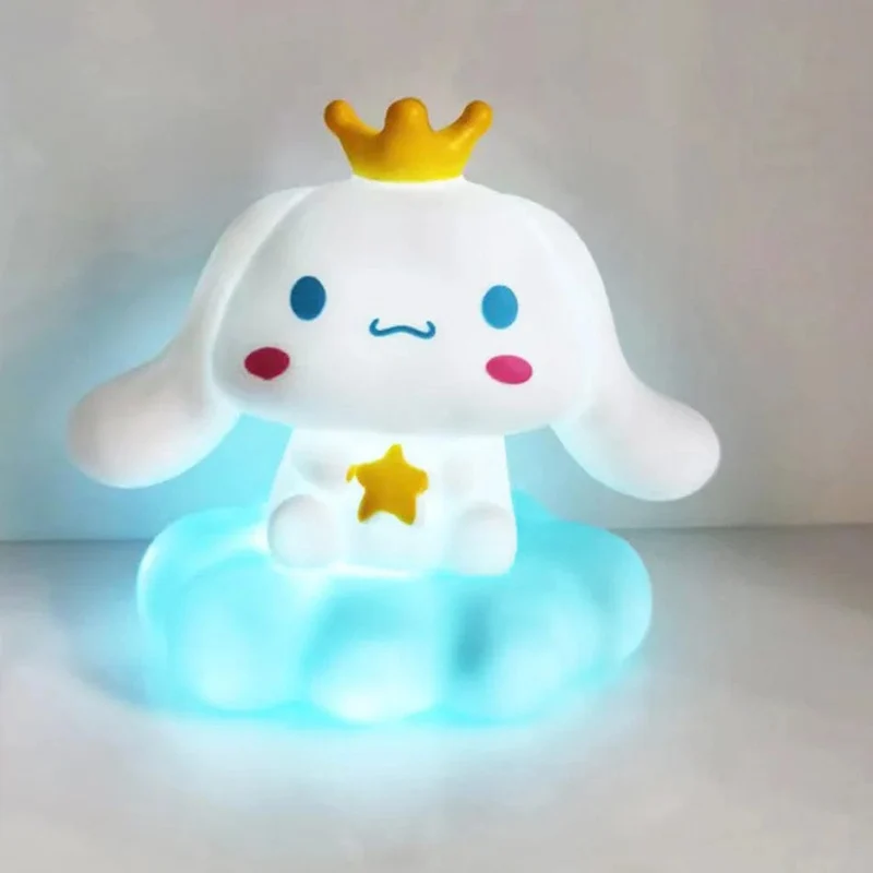 Neues Sanrios-Nachtlicht im japanischen Stil, Emaille-Wolke, Cartoon Kuromi Cinnamoroll Pochacco, kleines Tischlicht, leuchtende Dekoration