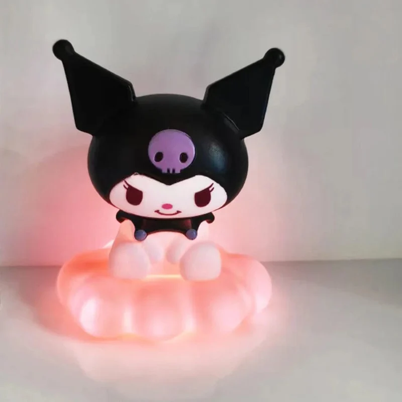 Neues Sanrios-Nachtlicht im japanischen Stil, Emaille-Wolke, Cartoon Kuromi Cinnamoroll Pochacco, kleines Tischlicht, leuchtende Dekoration