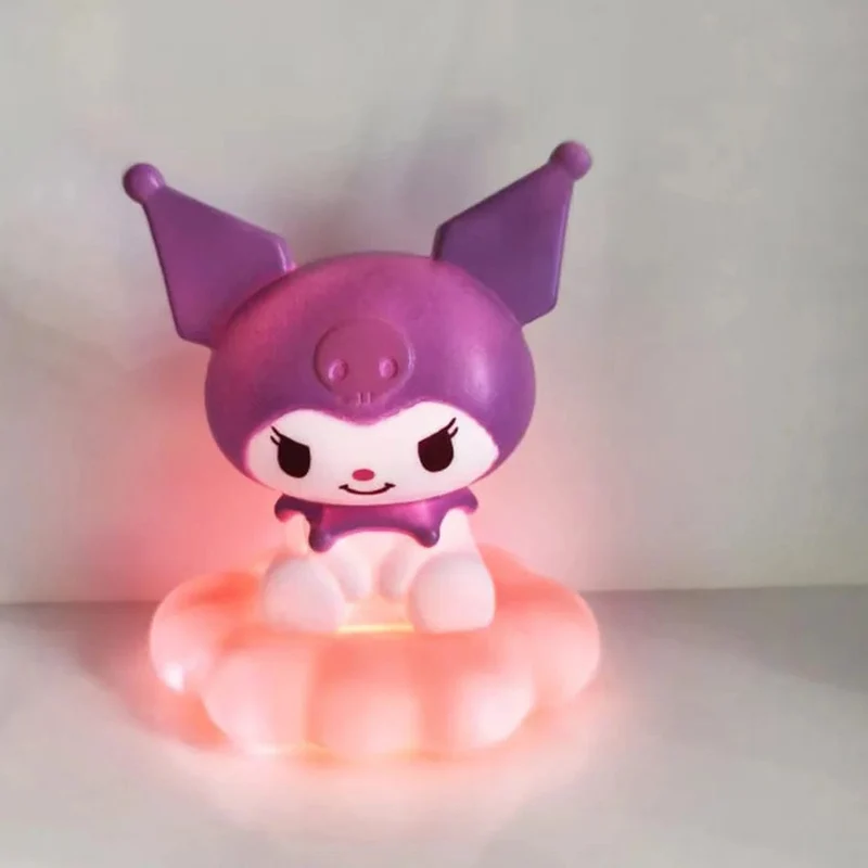 Neues Sanrios-Nachtlicht im japanischen Stil, Emaille-Wolke, Cartoon Kuromi Cinnamoroll Pochacco, kleines Tischlicht, leuchtende Dekoration