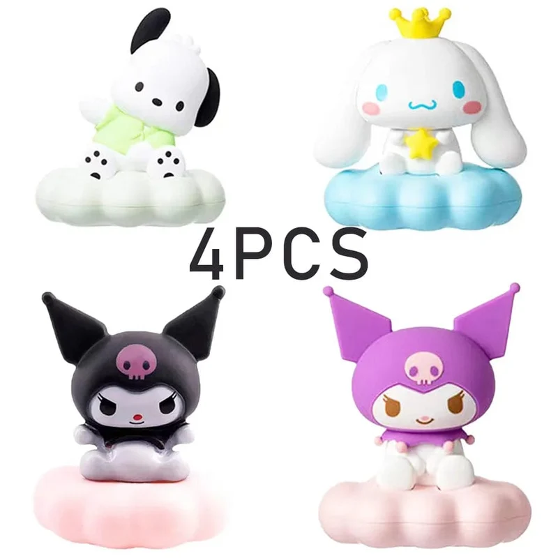 Neues Sanrios-Nachtlicht im japanischen Stil, Emaille-Wolke, Cartoon Kuromi Cinnamoroll Pochacco, kleines Tischlicht, leuchtende Dekoration