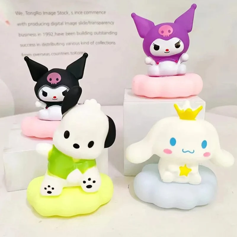 Neues Sanrios-Nachtlicht im japanischen Stil, Emaille-Wolke, Cartoon Kuromi Cinnamoroll Pochacco, kleines Tischlicht, leuchtende Dekoration