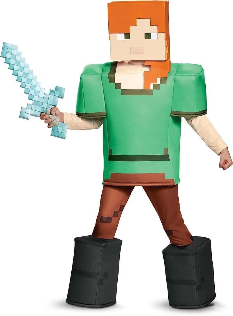 Schaumstoffspielzeug-Schwert Minecraft, Rollenspiel-Zubehörserie in Kindergröße, geeignet für Videospielfans und höher zum Sammeln von Geschenken