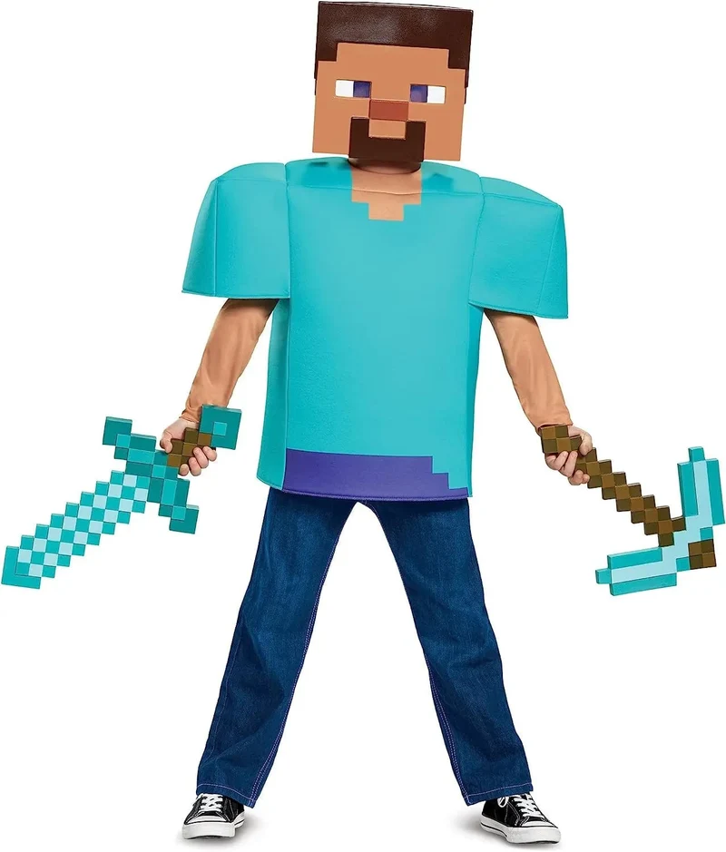 Schaumstoffspielzeug-Schwert Minecraft, Rollenspiel-Zubehörserie in Kindergröße, geeignet für Videospielfans und höher zum Sammeln von Geschenken