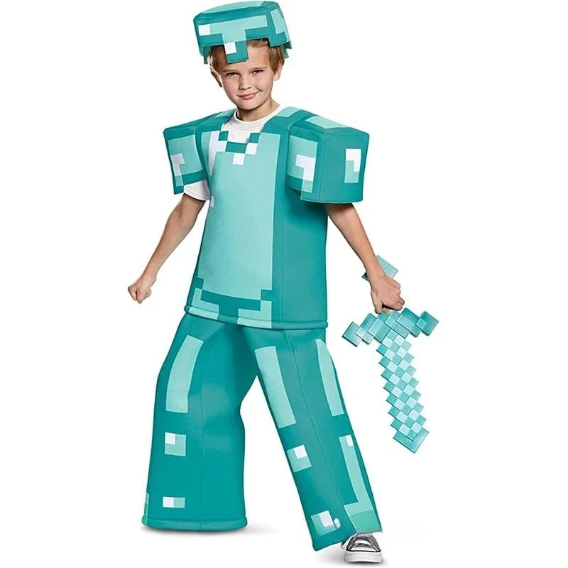 Schaumstoffspielzeug-Schwert Minecraft, Rollenspiel-Zubehörserie in Kindergröße, geeignet für Videospielfans und höher zum Sammeln von Geschenken