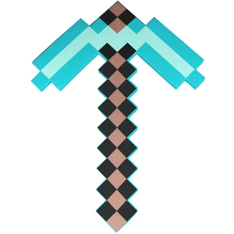 Schaumstoffspielzeug-Schwert Minecraft, Rollenspiel-Zubehörserie in Kindergröße, geeignet für Videospielfans und höher zum Sammeln von Geschenken