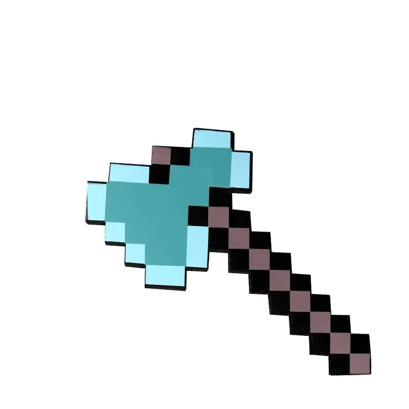 Schaumstoffspielzeug-Schwert Minecraft, Rollenspiel-Zubehörserie in Kindergröße, geeignet für Videospielfans und höher zum Sammeln von Geschenken