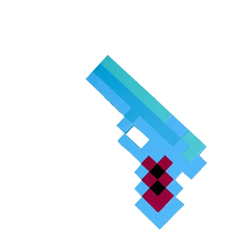 Schaumstoffspielzeug-Schwert Minecraft, Rollenspiel-Zubehörserie in Kindergröße, geeignet für Videospielfans und höher zum Sammeln von Geschenken