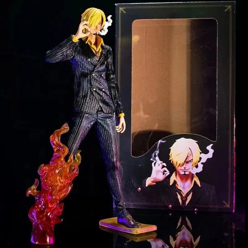 One Piece Japanische Anime-Serie, große Fantasie, rauchender heller Anzug, Yamazaki-Figur, Modellornament