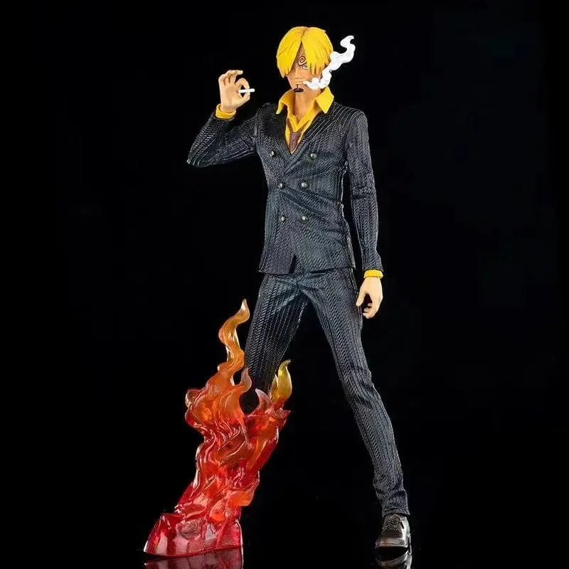 One Piece Japanische Anime-Serie, große Fantasie, rauchender heller Anzug, Yamazaki-Figur, Modellornament