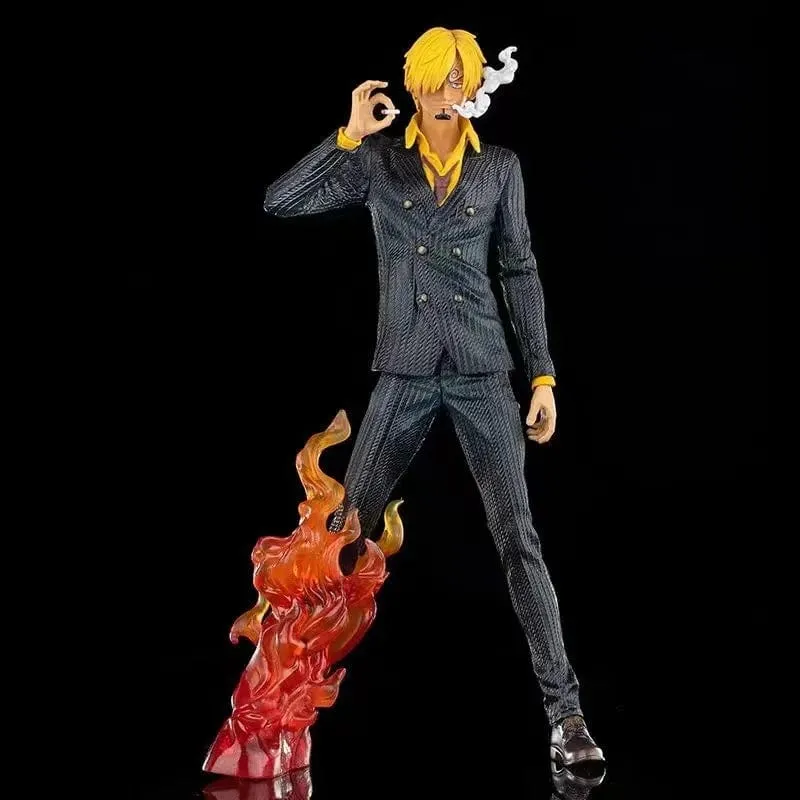 One Piece Japanische Anime-Serie, große Fantasie, rauchender heller Anzug, Yamazaki-Figur, Modellornament