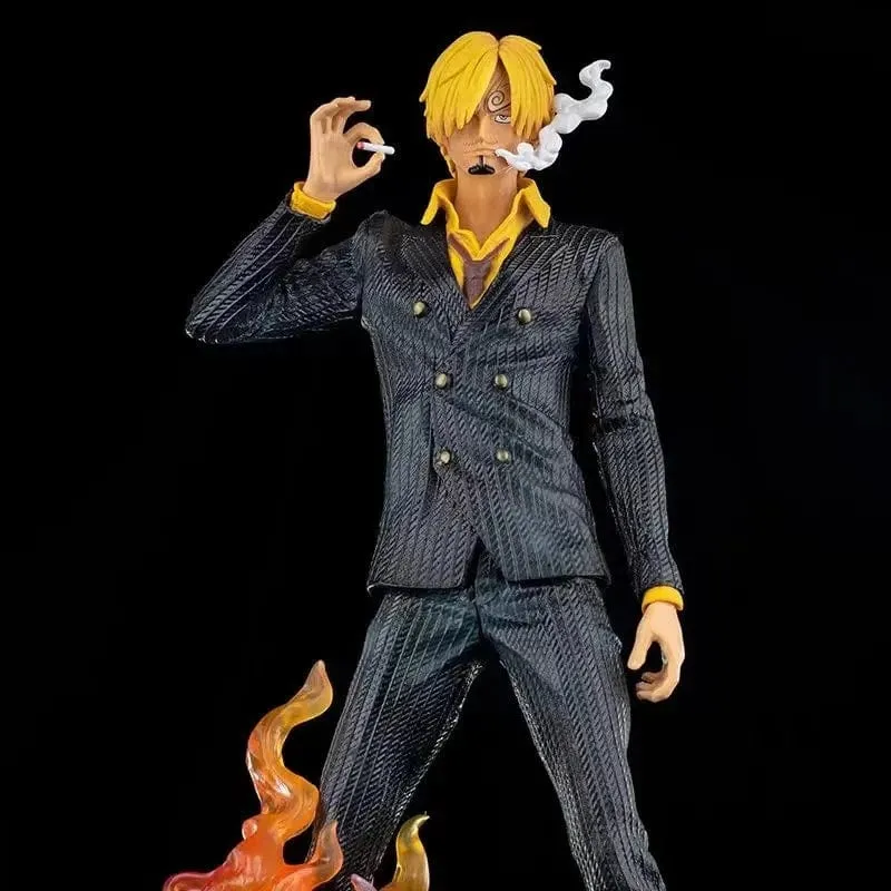 One Piece Japanische Anime-Serie, große Fantasie, rauchender heller Anzug, Yamazaki-Figur, Modellornament
