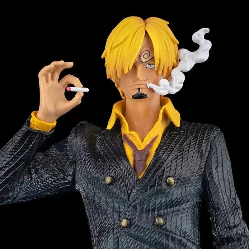 One Piece Japanische Anime-Serie, große Fantasie, rauchender heller Anzug, Yamazaki-Figur, Modellornament