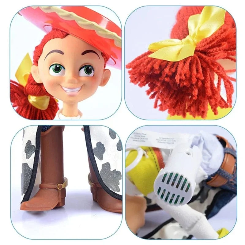 Disney Toy Story 4 Anime Figur Sprechende Woody Buzz Jessie Rex Actionfiguren Modell Dekoration Sammlung Weihnachtsspielzeug Geschenke