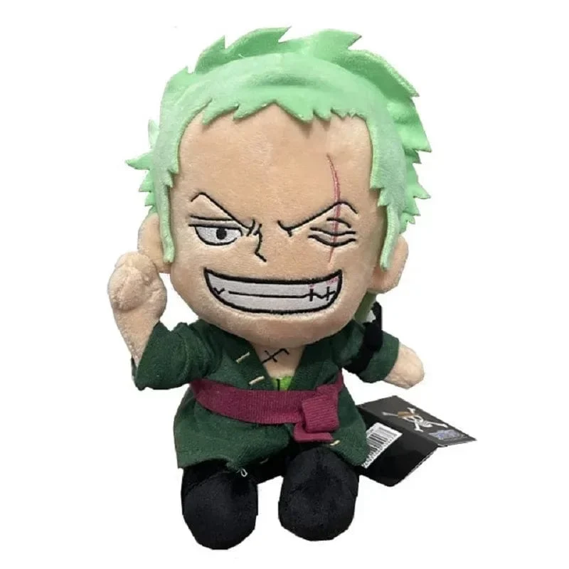 2024 HoT 25 cm One Piece Anime Figur Zoro Luffy Chopper Plüschtiere Niedliche Cartoon-Plüschtiere Gefüllte Puppen Anhänger Kinder Weihnachtsgeschenke