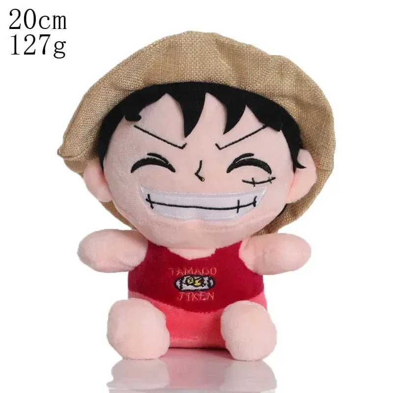 2024 HoT 25 cm One Piece Anime Figur Zoro Luffy Chopper Plüschtiere Niedliche Cartoon-Plüschtiere Gefüllte Puppen Anhänger Kinder Weihnachtsgeschenke