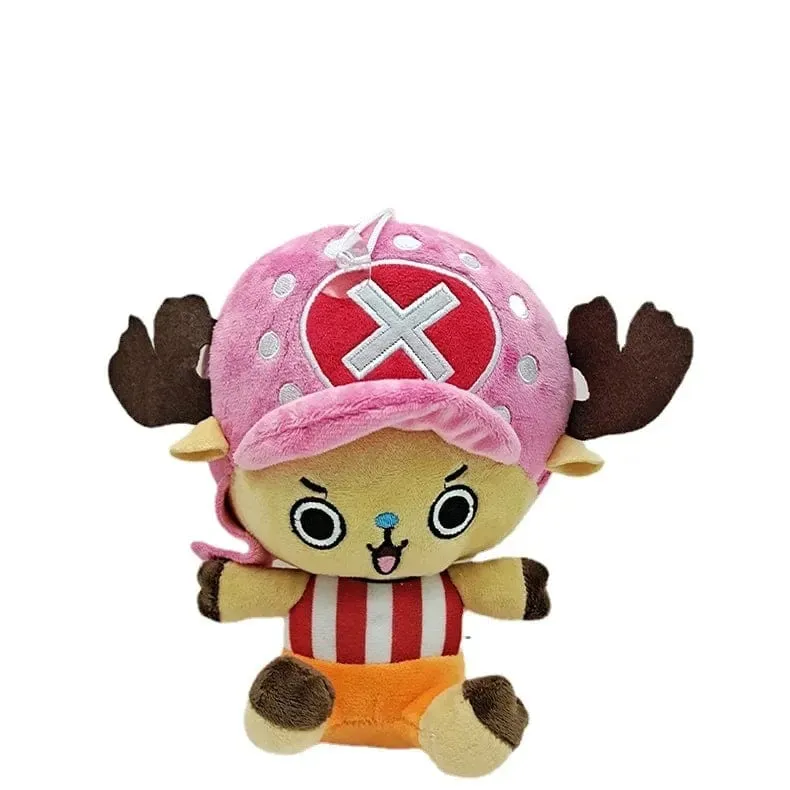 2024 HoT 25 cm One Piece Anime Figur Zoro Luffy Chopper Plüschtiere Niedliche Cartoon-Plüschtiere Gefüllte Puppen Anhänger Kinder Weihnachtsgeschenke