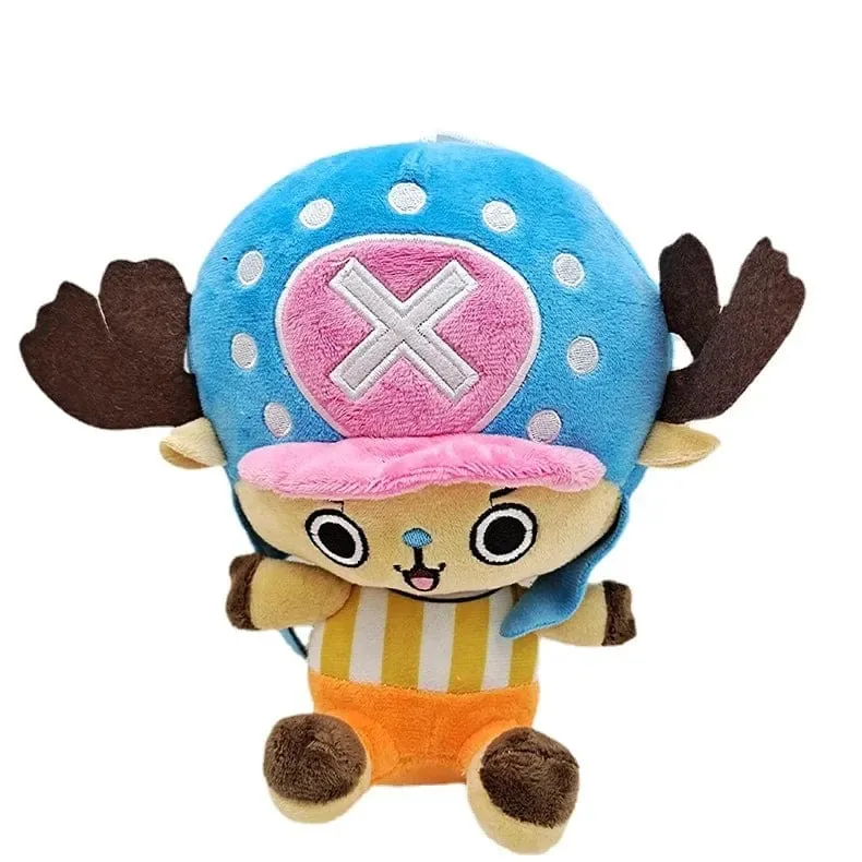 2024 HoT 25 cm One Piece Anime Figur Zoro Luffy Chopper Plüschtiere Niedliche Cartoon-Plüschtiere Gefüllte Puppen Anhänger Kinder Weihnachtsgeschenke