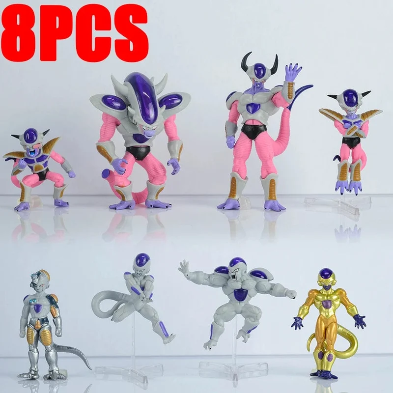 8 teile/satz Dragon Ball Z Figuren King Cold Frieza Figurine Anime DBZ Gefrierschrank Action Figure PVC Sammlung Modell Spielzeug Für kinder Geschenk