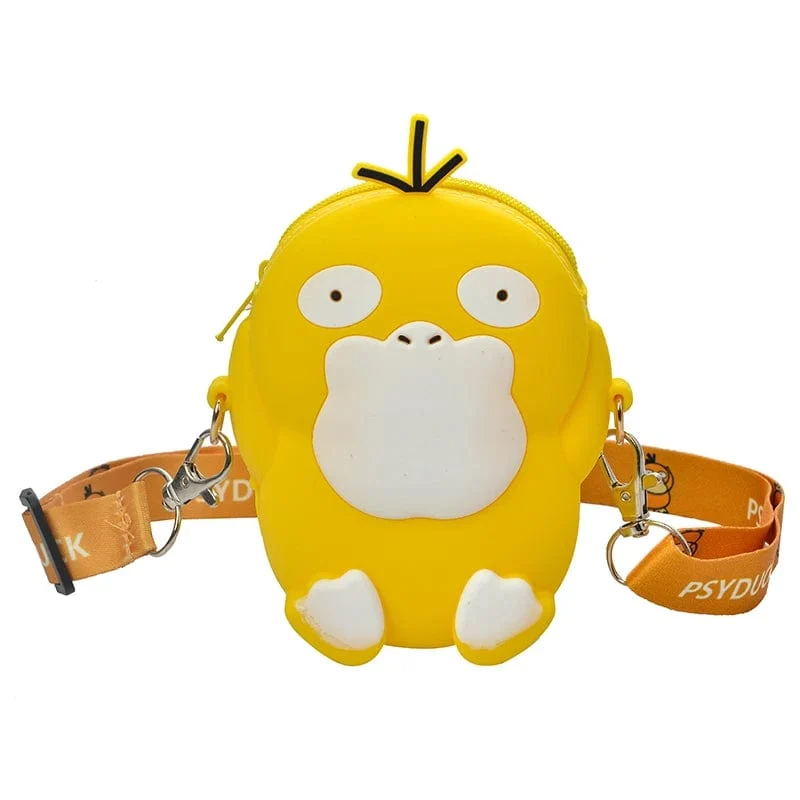 Pokemon Geldbörse Pikachu Anime Figuren Cartoon Modell Silikon Brieftasche Kawaii Persönlichkeit Mode Schulter Tasche Kinder Spielzeug Geschenke