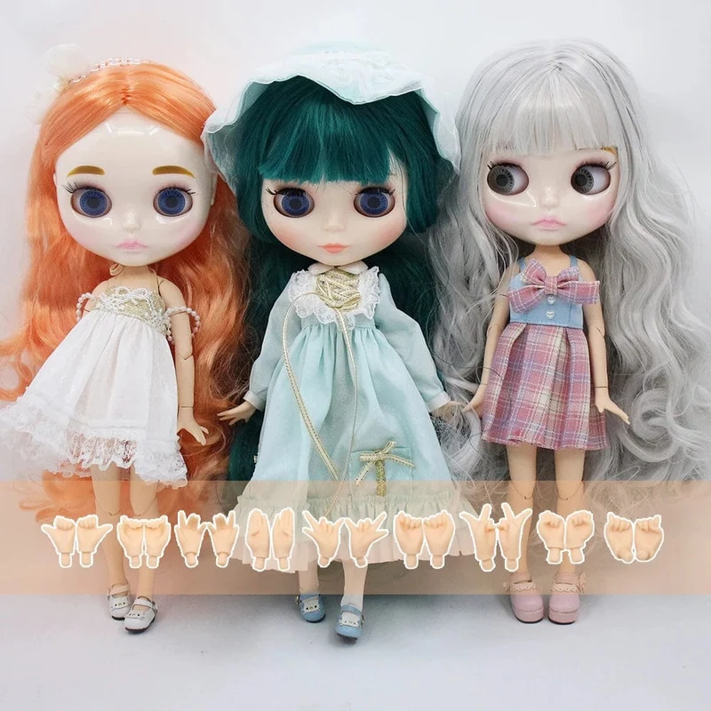 ICY DBS Blyth Puppe 1/6 Joint Körper 30CM BJD spielzeug Natürliche glänzende gesicht mit extra hände AB DIY Mode puppen mädchen geschenk