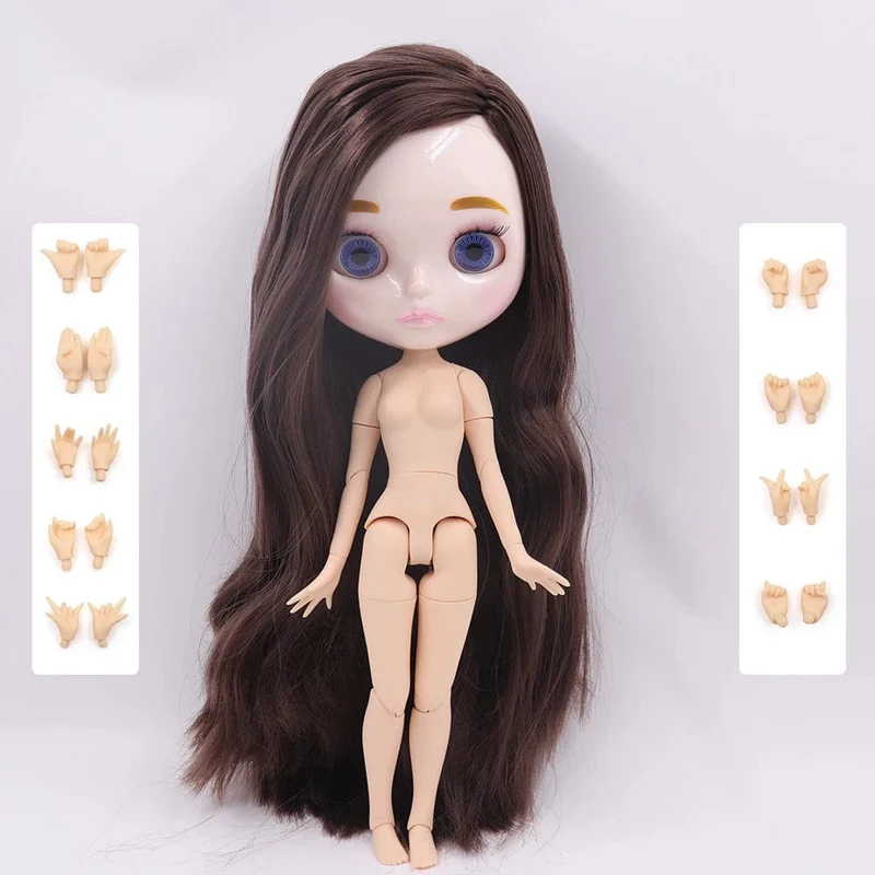 ICY DBS Blyth Puppe 1/6 Joint Körper 30CM BJD spielzeug Natürliche glänzende gesicht mit extra hände AB DIY Mode puppen mädchen geschenk