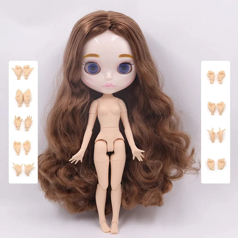 ICY DBS Blyth Puppe 1/6 Joint Körper 30CM BJD spielzeug Natürliche glänzende gesicht mit extra hände AB DIY Mode puppen mädchen geschenk