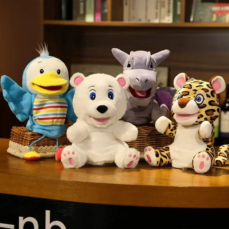 Gefüllte Plüschtiere Spielzeug Handfingerpuppe Kawaii Puppen Pädagogisches Babyspielzeug Lernen & Bildung Affe Tiger Kinder Geschenk