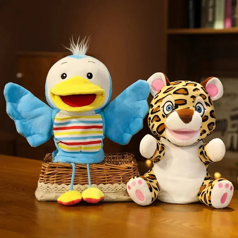Gefüllte Plüschtiere Spielzeug Handfingerpuppe Kawaii Puppen Pädagogisches Babyspielzeug Lernen & Bildung Affe Tiger Kinder Geschenk