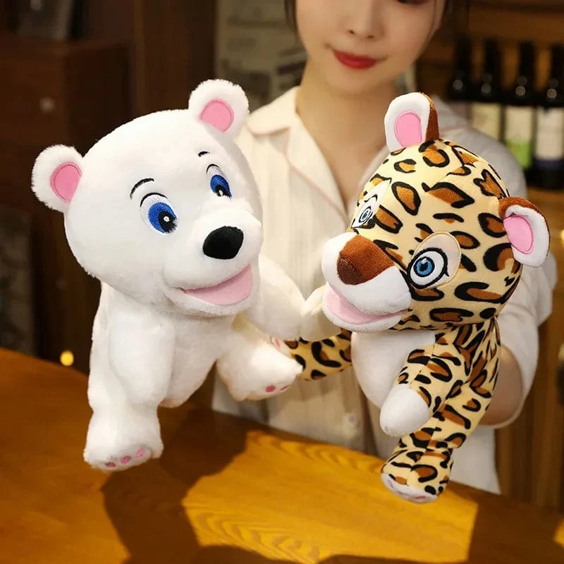 Gefüllte Plüschtiere Spielzeug Handfingerpuppe Kawaii Puppen Pädagogisches Babyspielzeug Lernen & Bildung Affe Tiger Kinder Geschenk