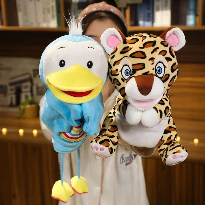 Gefüllte Plüschtiere Spielzeug Handfingerpuppe Kawaii Puppen Pädagogisches Babyspielzeug Lernen & Bildung Affe Tiger Kinder Geschenk