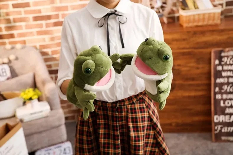 Gefüllte Plüschtiere Spielzeug Handfingerpuppe Kawaii Puppen Pädagogisches Babyspielzeug Lernen & Bildung Affe Tiger Kinder Geschenk