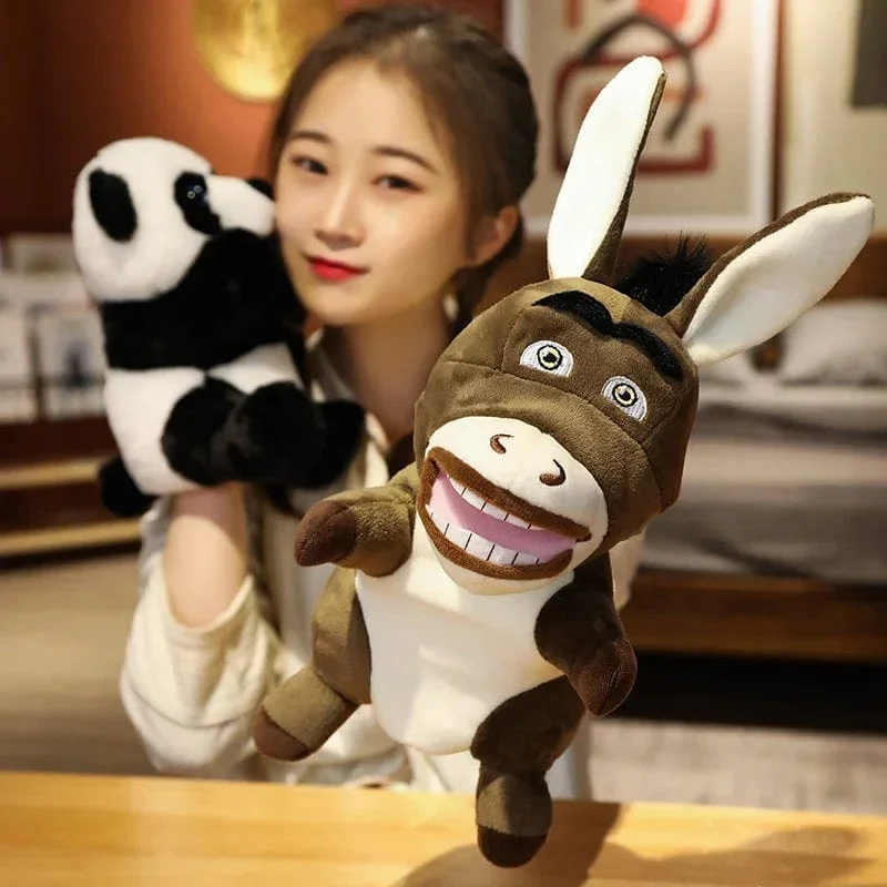 Gefüllte Plüschtiere Spielzeug Handfingerpuppe Kawaii Puppen Pädagogisches Babyspielzeug Lernen & Bildung Affe Tiger Kinder Geschenk