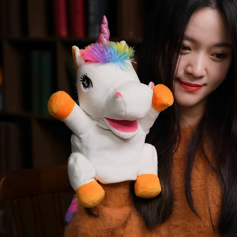 Gefüllte Plüschtiere Spielzeug Handfingerpuppe Kawaii Puppen Pädagogisches Babyspielzeug Lernen & Bildung Affe Tiger Kinder Geschenk
