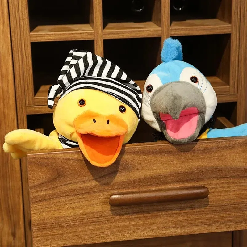 Gefüllte Plüschtiere Spielzeug Handfingerpuppe Kawaii Puppen Pädagogisches Babyspielzeug Lernen & Bildung Affe Tiger Kinder Geschenk