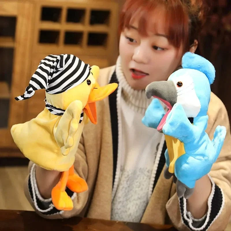 Gefüllte Plüschtiere Spielzeug Handfingerpuppe Kawaii Puppen Pädagogisches Babyspielzeug Lernen & Bildung Affe Tiger Kinder Geschenk