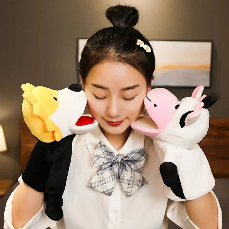 Gefüllte Plüschtiere Spielzeug Handfingerpuppe Kawaii Puppen Pädagogisches Babyspielzeug Lernen & Bildung Affe Tiger Kinder Geschenk