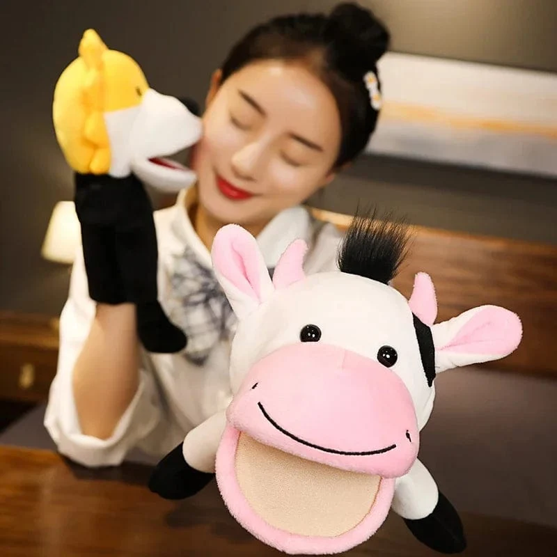 Gefüllte Plüschtiere Spielzeug Handfingerpuppe Kawaii Puppen Pädagogisches Babyspielzeug Lernen & Bildung Affe Tiger Kinder Geschenk